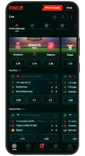 Pinco Ставки на спорт
